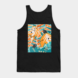 Modern decor with two little quails Tank Top